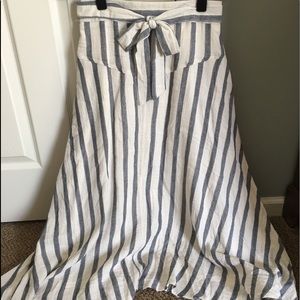 Never worn Roolee Striped Midi Skirt